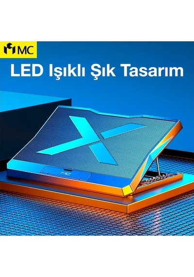 Ally Mc Q3 Led Işıklı Ultra Sessiz Fan Laptop Soğutucu Stand- 5775