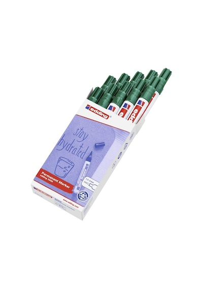 3000 Permanent Markör Yeşil - 10 Kalem - 1,5-3 Mm Yuvarlak Uç