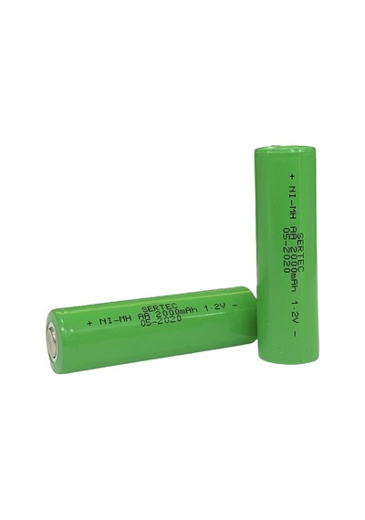 1.2v 2000 Mah - Aa - Ni-mh Şarjlı Pil - Başsız / Flat Head