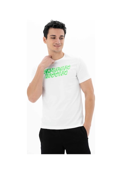 AR-MA Arma Erkek Slim Fit Bisiklet Yaka Tişört Y25344452001 Beyaz