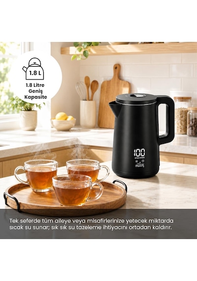 Any Morning Sın2633 Dijital Göstergeli 1.8 Lt Çelik Su Isıtıcı