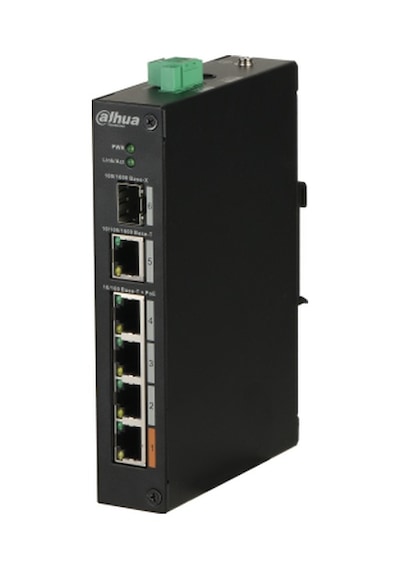 Dahua Pfs3106 4Et 60 4 Kanal Poe Switch 4Fe Poe 1 Ge 1 Ge