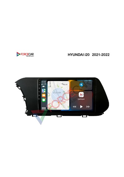 HYUNDAİ İ20   2021_2022  ANDROİD 12 SÜRÜM 2_16 GB RAM MULTİMEDYA