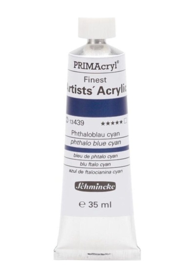 Schmincke Primacryl Artist Akrilik Boya 35 Ml Seri 2 439 Phthalo Blue Cyan