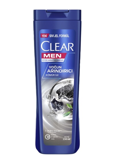 Clear Men Yoğun Arındırıcı Kömür Özlü Kepek Karşıtı Şampuan 350 Ml - 8 Adet Tarı