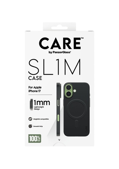 Panzerglass Care Süper İnce Kılıf Apple iPhone Uyumlu 17 Siyah