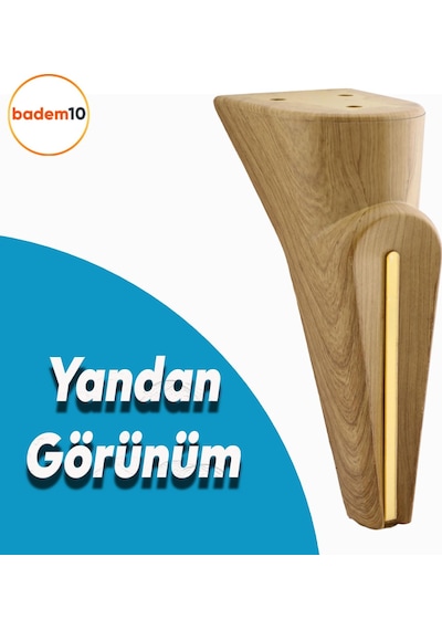 Badem10 Nota Mobilya Kanepe Sehpa Tv Ünitesi Koltuk Ayağı Baza Ayakları Desenli Kahverengi Cev Sku: Smg8690010216779 Ahşap