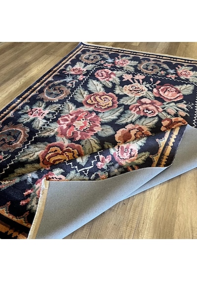 Eko Halı Antique Atk 02 Black Yıkanabilir Makine Halısı Siyah