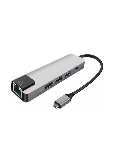 Ally 5in1 Usb 3.1 Type C To Hdmı 2xusb 3.0 Rj45 Ethernet Dönüştürücü Adaptör- 5775