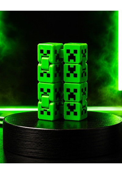 Minecraft Creeper Fidget Küp Sınırsız Minecraft Küpü Stres Giderici Dekoratif Figür