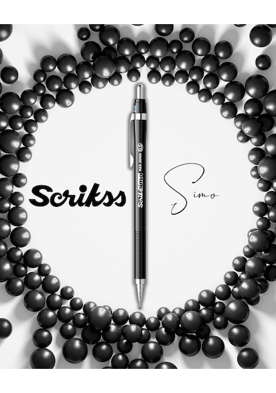Scrikss Office Simo Mekanik Kurşun Kalem Siyah 0.5 Mm Genel