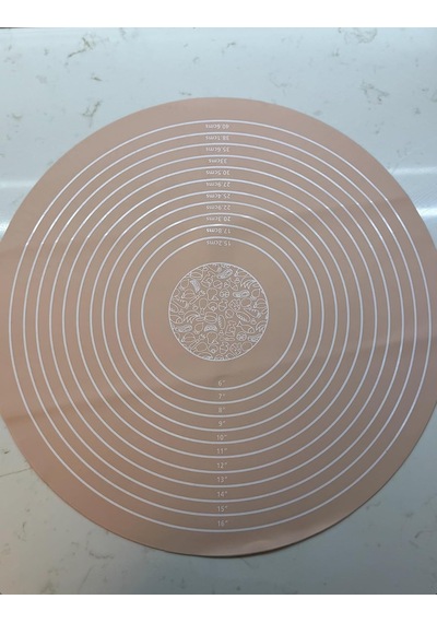 Silikon Pişirme Pasta Mat Seti, Ölçülerle Hamur Açma Seti Silikon Yapışmaz Mat, Pasta, Kabuk, Kurabiye, Ekmek, Ha