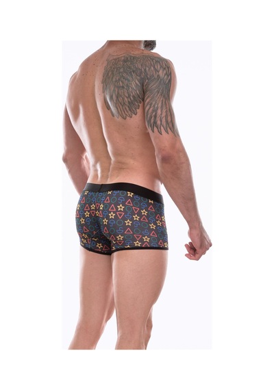 COjans Erkek Desenli Mini Boxer Çok Renkli