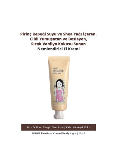 Midha Rice Hand Cream Woody Night