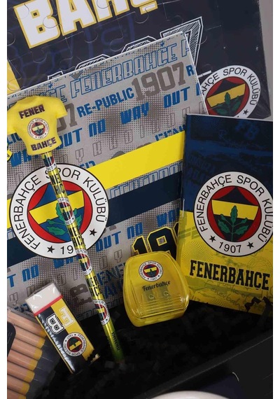 Dekomus İle Özel Kutulu Fenerbahçe "Full" Kırtasiye Seti