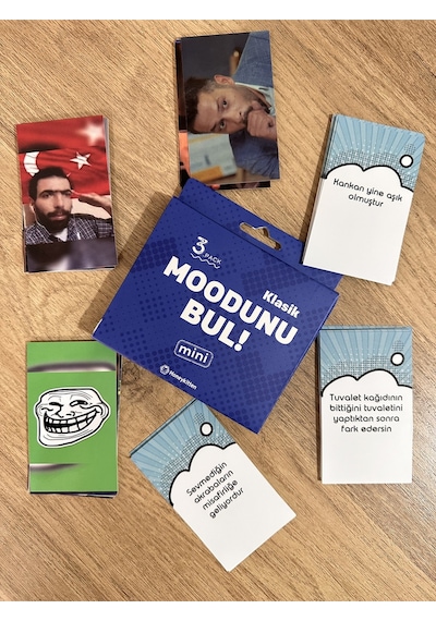 Moodunu Bul Mini Klasik Kart Oyunu 3. Paket 45 Kart