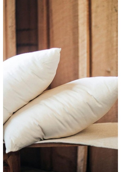 2'li%100 Doğal Organik Yün Yastık 50x70 Cm, Yün Dolgulu Uyku Yastığı, Beyaz Genel