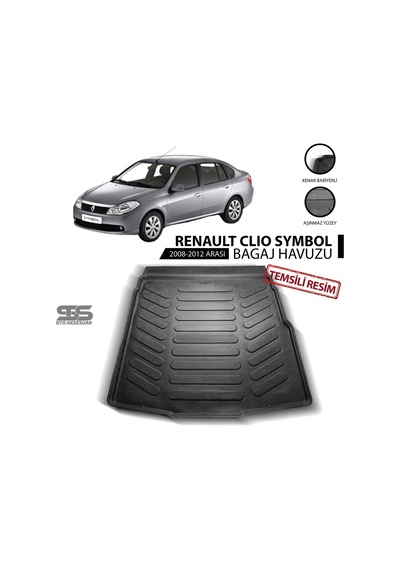 Renault Symbol Thalia Bagaj Havuzu 2008-2012 Havuzlu Bagaj Paspası