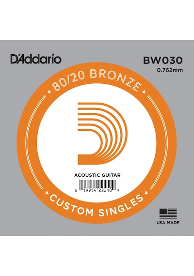 Akustik Tek Tel, 80/20 Bronze Wound, 030, Re