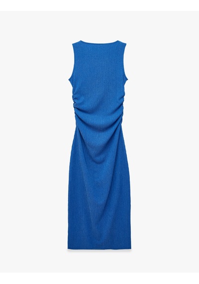 Koton Drape Detaylı Bisiklet Yaka Kolsuz Dokulu Kobalt Mavi Bodycon Elbise Lacivert 6sak80334ek Koton Drape Detaylı Bisiklet Yaka Kolsuz Dokulu Kobalt Mavi Bodycon Elbise Lacivert 6sak80334ek