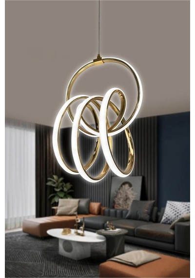 Fokus Modern Yüksek Işık Gücü Sarkıt Led Avize Ürün 3 Renk Standart