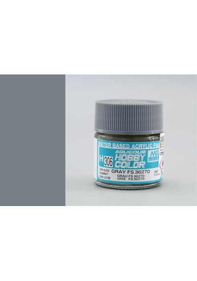 10 Ml. Gray Fs 36270 Aqueous Serisi Maket Boyası, Mr.hobby H306 Standart