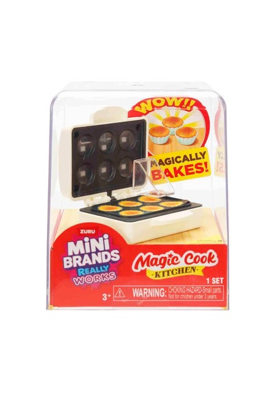 Mini Brands Magic Cook Kitchen Kek Makinesi Mini Mutfak Seti Çalışan Minyatür Oyuncak 3+