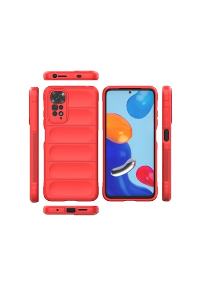 Xiaomi Redmi Note 11 Kılıf Optimum Silikon - Kırmızı Kirmizi