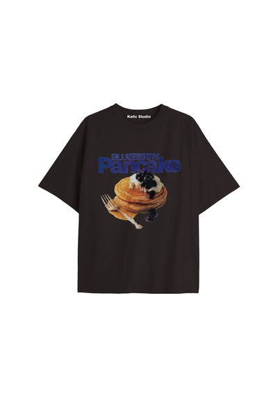 Kalic Studio Y2k Vintage Pickles Baskılı Siyah T-shirt Kod 243 Siyah-243
