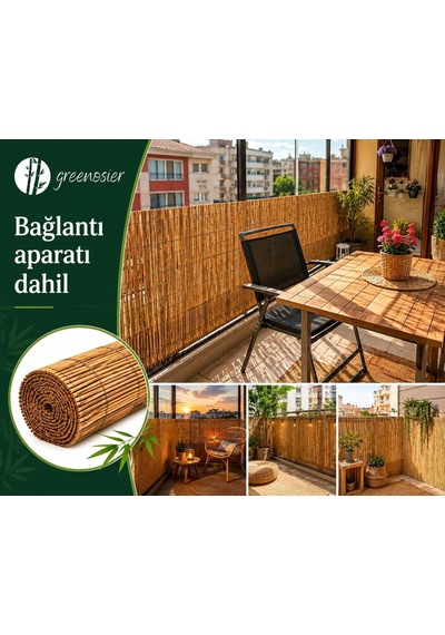 Greenosier 1mx2m Hasır Kamış Çit