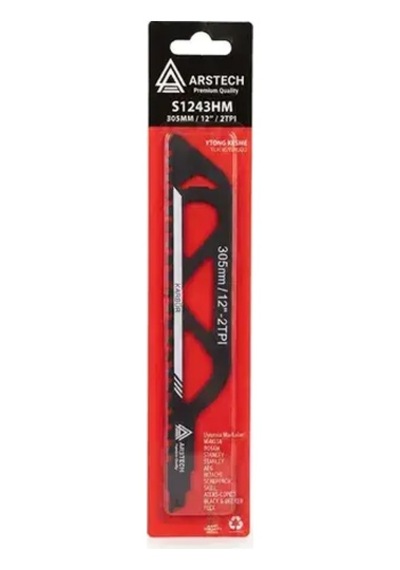 Arstech S1243hm Tilki Kuyruğu Testere Bıçağı Ytong Tuğla Kesim 305 Mm