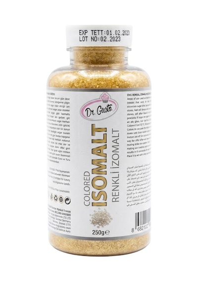 Renkli İzomalt Isomalt Gold Altın 250 Gr Şeker Sanatı Ve Pasta Dekorasyon İçin