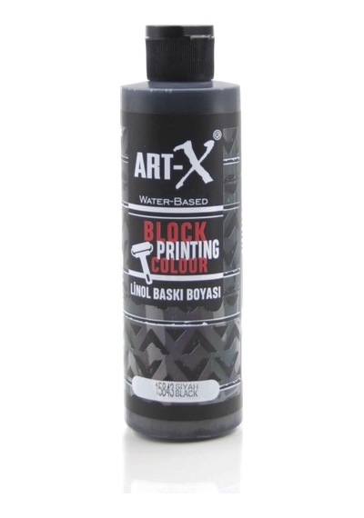 Rich Art-x Su Bazlı Linol Baskı Boyası 240 Ml. Siyah