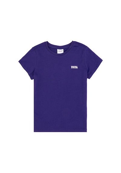 U.S. Polo Assn. Erkek Çocuk Mor Bisiklet Yaka Tişört 50298086-VR038