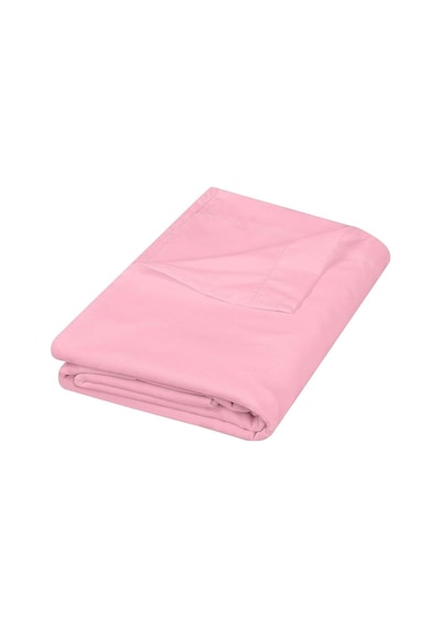 Battal Boy Düz Çarşaf Pamuklu Kumaş Lastiksiz Çarşaf 240x260 Pembe