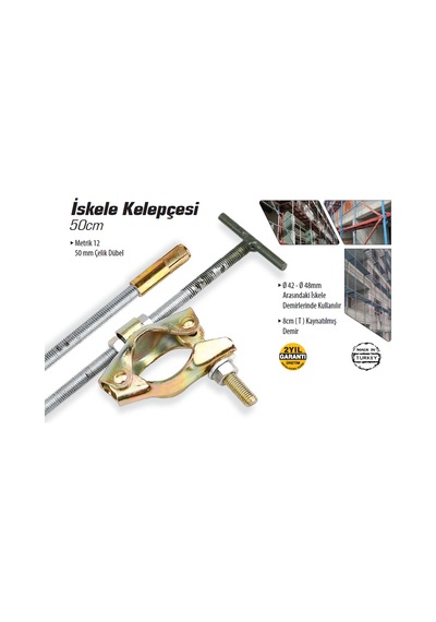 İskele Kelepçesi Bağlama Takımı 50 Cm