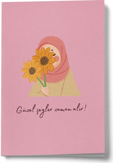 Güzel Şeyler Zaman Alır Mini Defter Çok Renkli