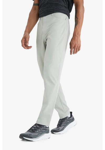 DeFactoFit Slim Fit Dar Kesim Standart Paça Esnek Multifonksiyonel Dokuma Sporcu Pantolon E3333AX25SPGR321