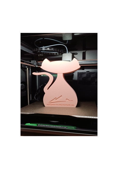 Kedi Figürlü Çekmeceli Masaüstü Organizer Dekoratif 3d Baskı Düzenleyici