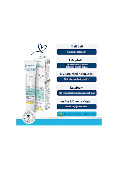 Onevet Kedi Maltı 50 Gr Relax Paste Rahatlatıcı Malt Macunu