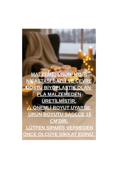Dekoratif Kedi, Figürlü, Ev Dekorasyon Ürünü, Sunumluk Tabak, Şekerlik, Masaüstü Organizer, Altlık