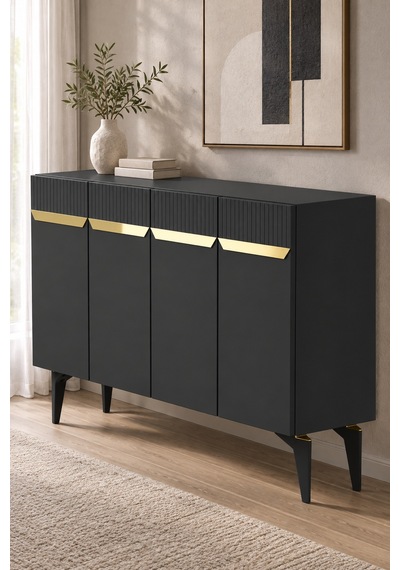 Ka1244ag Duma Konsol Antrasit-gold 120cm Antrasit - Gold