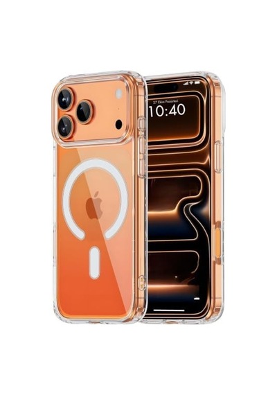 Madnova Apple iPhone 17 Pro Serisi İçin Apple iPhone Şeffaf Kılıf Kamera Korumalı Magsafe İle Uyumlu Şeffaf Kılıf
