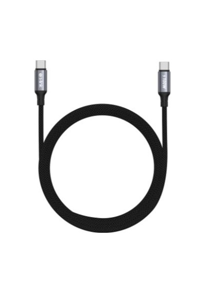 S-link Armor Cc-0100 100w 1.2m Type-c To Type-c Pd Örgülü Metal Başlıklı Siyah Hızlı Şarj Kablosu K