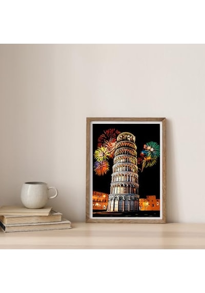 Scratch Art Kazıma Çizim Seti Antik Şehir Eserleri 4 Adet Ahşap Kalemli A3 Hobi & Sanat Tablosu