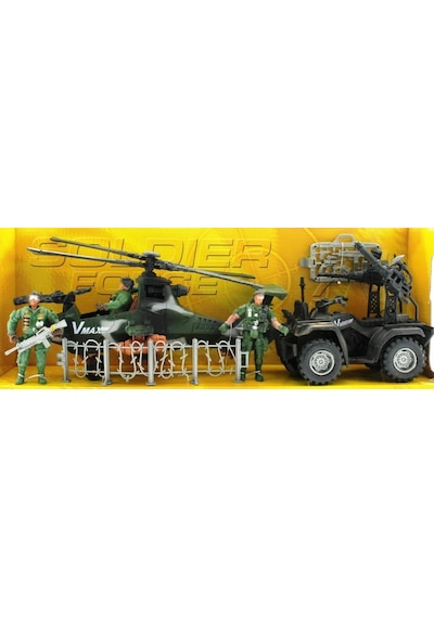 Atv ve Helikopterli Askeri Oyun Seti