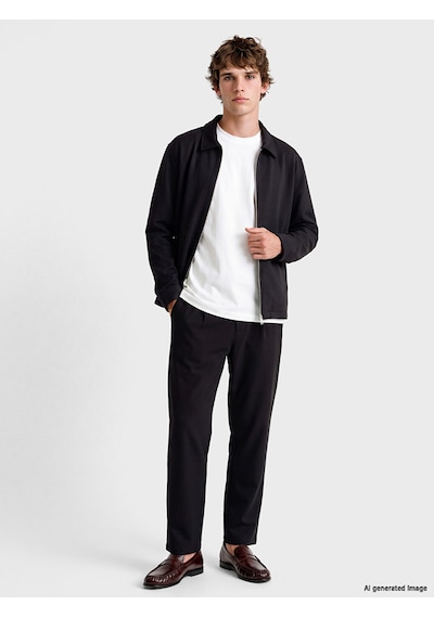 Lcw Vision Siyah Loose Fit Erkek Pileli Pantolon