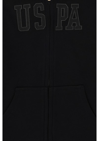 U.S. Polo Assn. Kız Çocuk Siyah Kapüşonlu Basic Sweatshirt 50292507-VR046 U.S. Polo Assn. Kız Çocuk Siyah Kapüşonlu Basic Sweatshirt 50292507-VR046