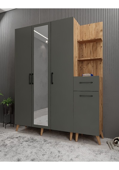 Açelya Portmanto Vestiyer Ayakkabılık Çf 160cm - Montaj Dahil M3