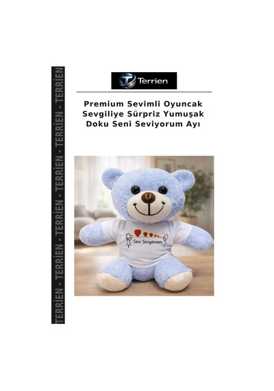 Premium Sevimli Oyuncak Sevgiliye Sürpriz Yumuşak Doku Seni Seviyorum Ayı Çok Renkli